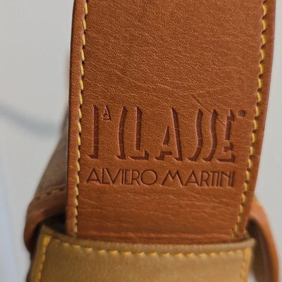 Alviero Martini| 1 Classe |Leather Vintage Map Print Purse | Limited Style - Picture 9 of 14